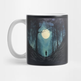 Lone Traveller on a Midnight Journey Mug